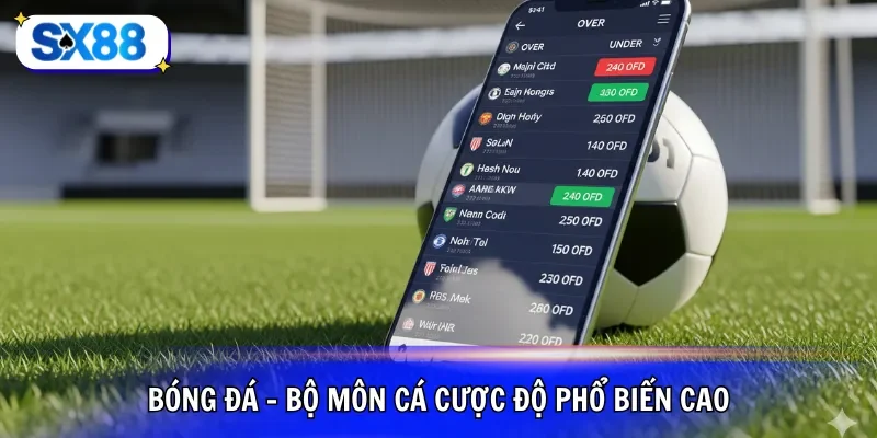 Bóng đá - Bộ môn cá cược độ phổ biến cao