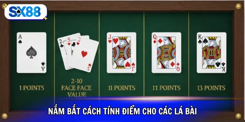 Nắm bắt cách tính điểm cho các lá bài