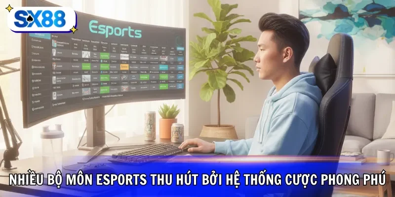 Nhiều bộ môn Esports thu hút bởi hệ thống cược phong phú